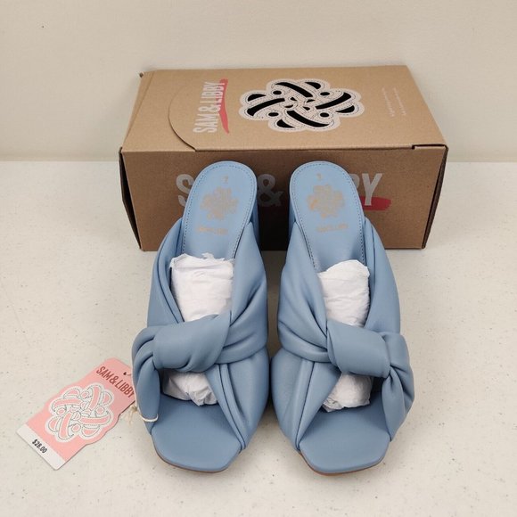 Sam & Libby Women's Dress Jovanna Sandal Blue US Womens Size 9 With Box & Tags - Picture 2 of 7